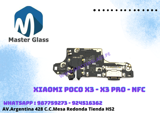 Placa de Carga Xiaomi Poco X3 Pro copia