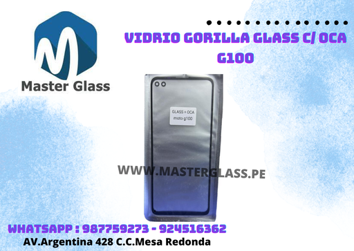 Vidrio Gorilla Glass C/ Oca Motorola G100