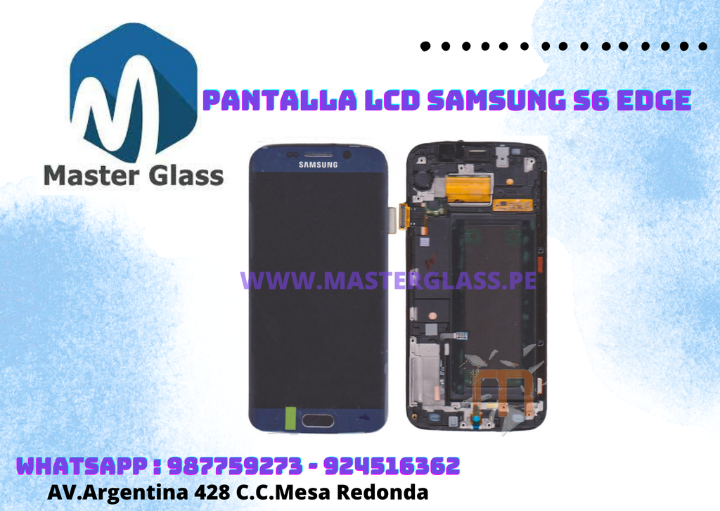 Pantalla LCD Samsung S6 EDGE con base