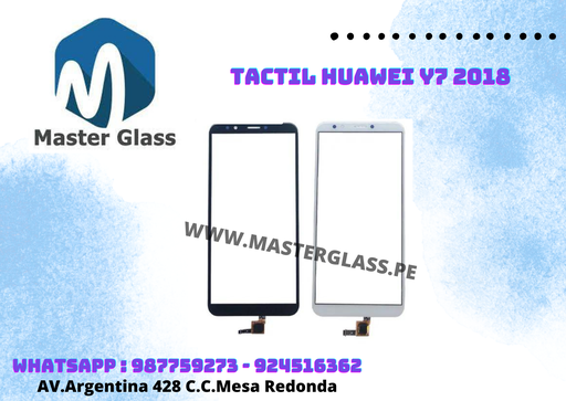 Tactil con oca Huawei Y7 2018