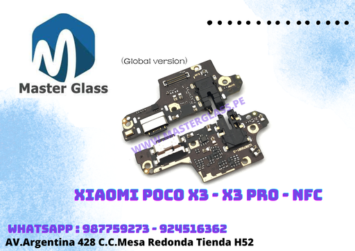 Placa de Carga Xiaomi Poco X3 copy