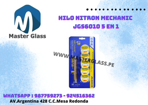 Set de Hilo Nitron Mechanic JGS6010 5 en 1