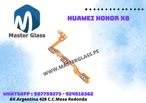 Flex de power o volumen Huawei Honor X8