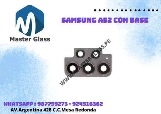 Lente de camara con base Samsung A52