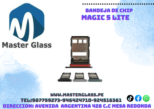 Bandeja de sim Huawei Honor Magic 5 Lite