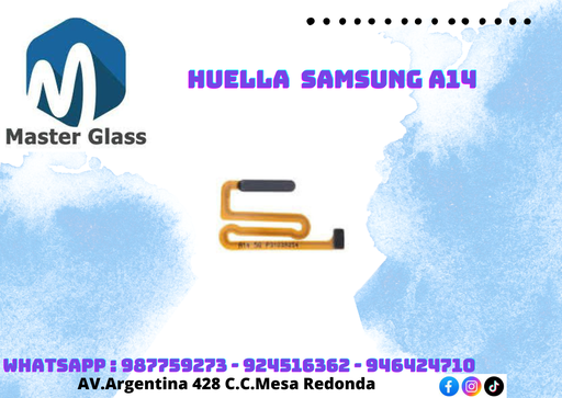 Huella Samsung A14