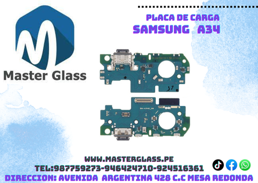 Placa de carga Samsung A34
