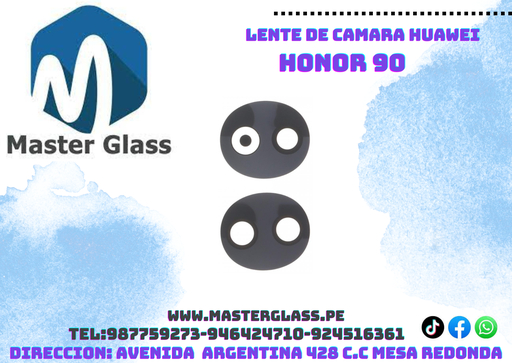 Lente de camara Huawei Honor 90 (X2 unidades)