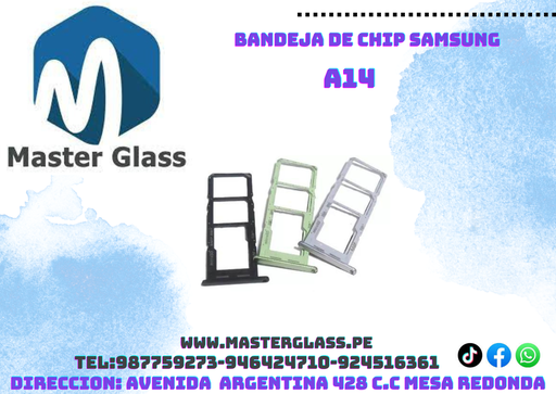 Bandeja de sim Samsung A14