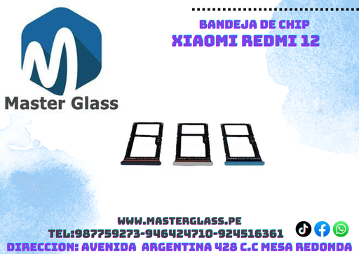 Bandeja de Sim Xiaomi Redmi 12