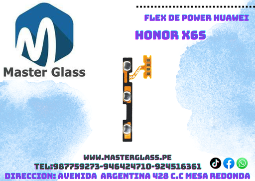 Flex de power y volumen Huawei Honor X6S