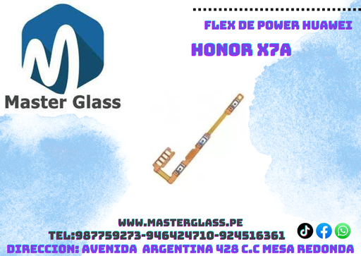Flex de power y volumen Huawei Honor X7A