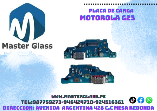Placa de carga Motorola G23 AAA