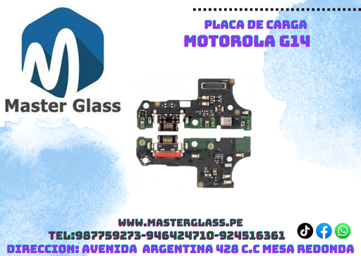 Placa de carga Motorola G14 original