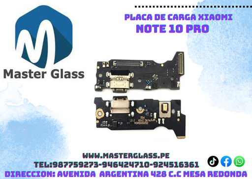 Placa de carga Xiaomi Note 10 Pro