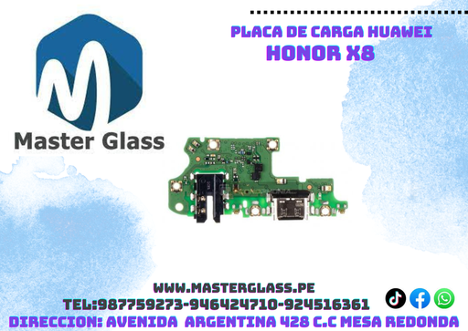 Placa de carga Huawei Honor X8 original