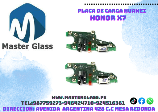 Placa de carga Huawei Honor X7 original