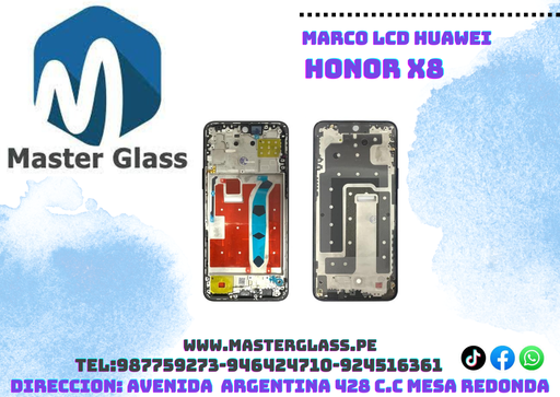 Marco Base Frame LCD Huawei Honor X8
