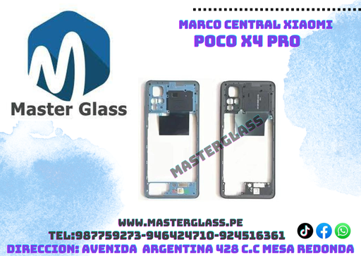 Marco Base Frame Central Xiaomi Poco X4 Pro/Note 12 Pro/Note 11 Pro