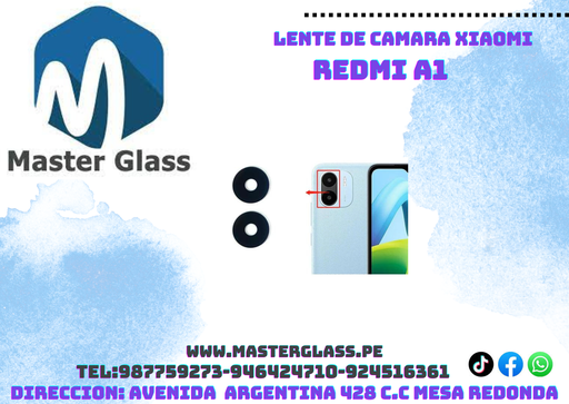 Lente de camara Xiaomi Redmi A1 / Redmi A2 (X2)