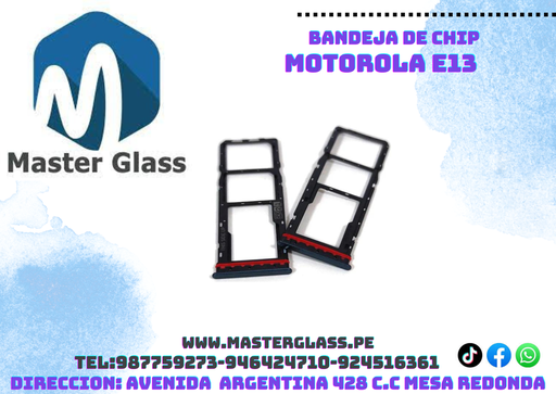 Bandeja de Sim Motorola E13