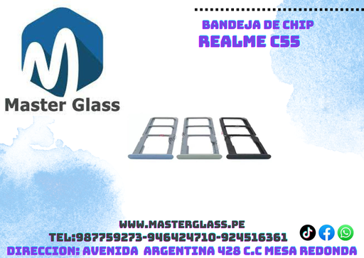 Bandeja de Sim Realme C55/ C51 / C53
