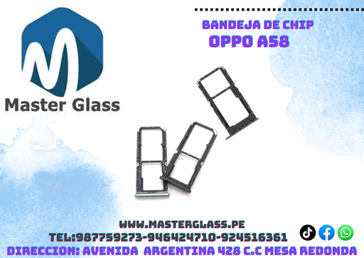 Bandeja de sim Oppo A58