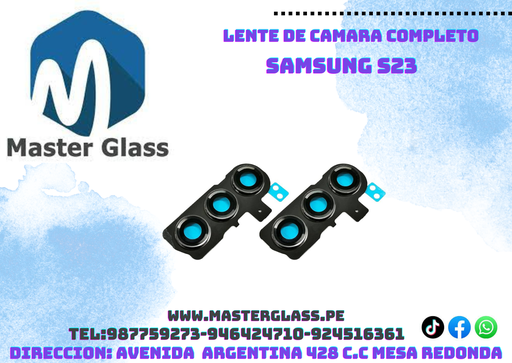 Lente de camara con base Samsung S23
