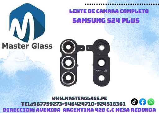 Lente de camara con base Samsung S24 Plus