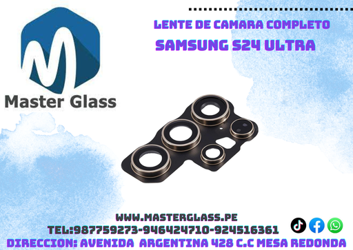 Lente de camara con base Samsung S24 Ultra