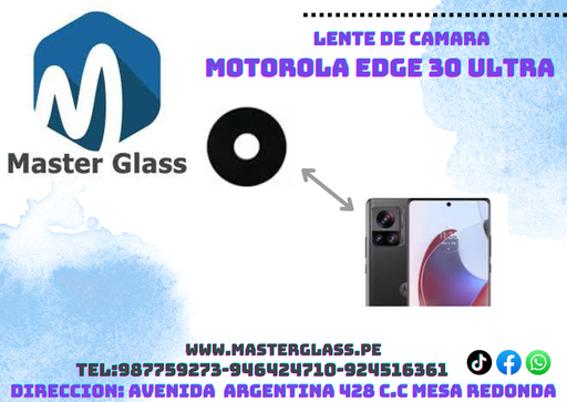 Lente de camara Motorola Edge 30 Ultra (x1)