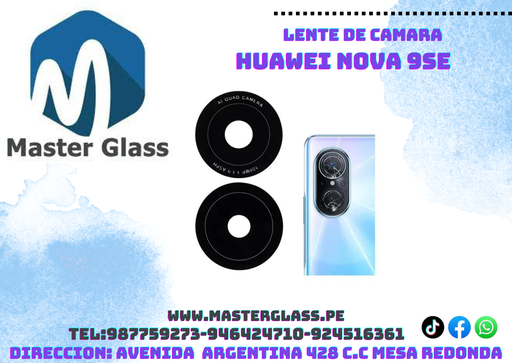 Lente de camara Huawei Nova 9SE (x2)