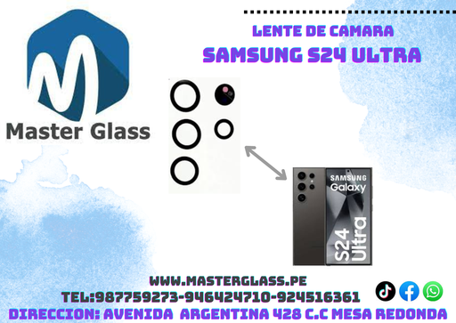 Lente de Camara Samsung S24 Ultra (X5)