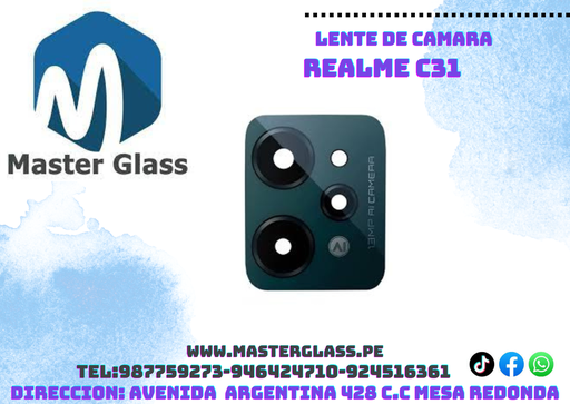 Lente de Camara Realme C31