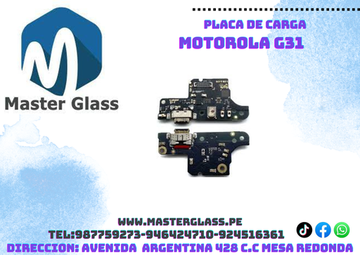 Placa de carga Motorola G31