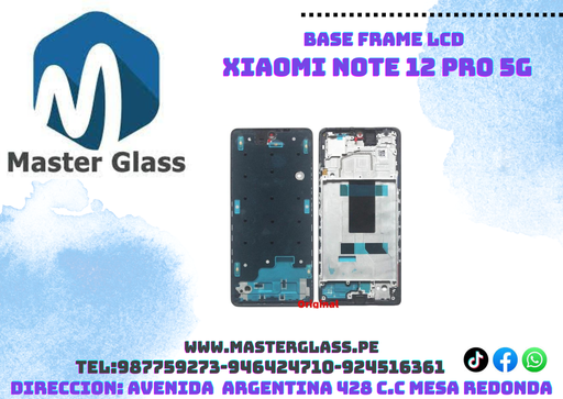 Base Frame LCD Xiaomi Note 12 Pro 5g / X5 Pro