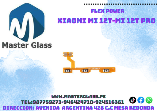 Flex de power y volumen Xiaomi Mi 12T / Mi 12T Pro