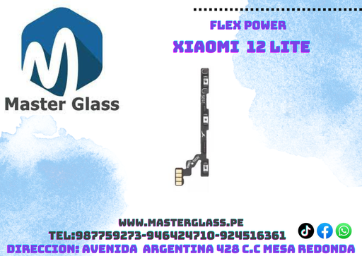Flex de power y volumen Xiaomi 12 Lite