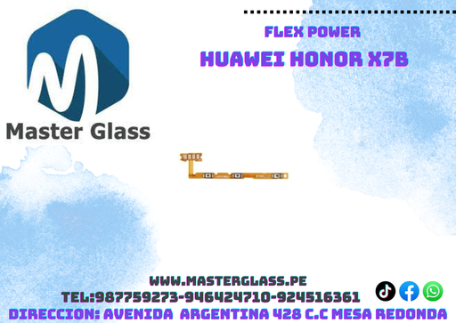 Flex de Power y volumen Huawei Honor X7B