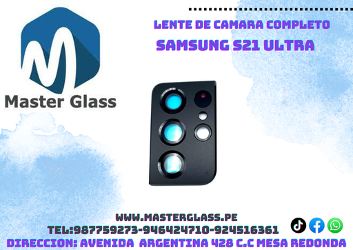 Lente de camara con base Samsung S21 Ultra