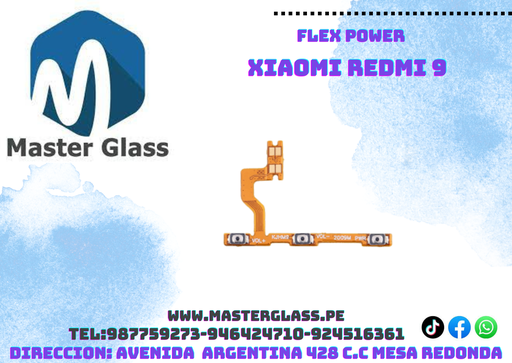 Flex de power y volumen Xiaomi Redmi 9