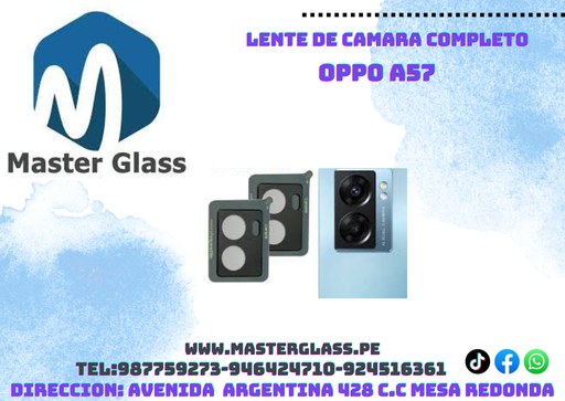 Lente de camara con base Oppo A57 / A77