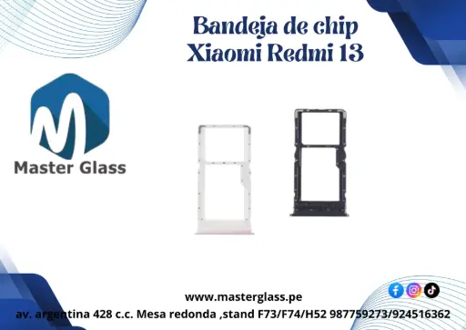 Bandeja de sim Xiaomi Redmi 13 / Redmi 15