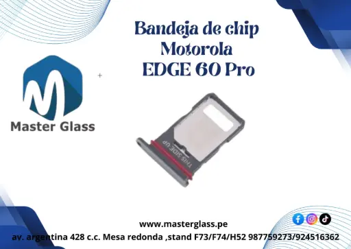 Bandeja de Sim para Motorola EDGE 60 Pro