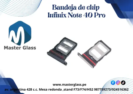 Bandeja de Sim Infinix Note 40 Pro