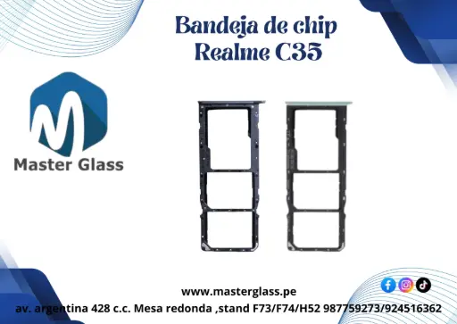 Bandeja de Sim Realme C35