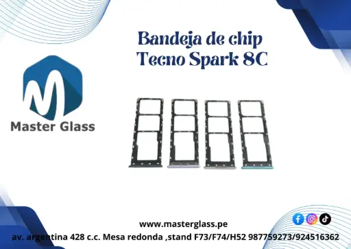 Bandeja de sim Tecno Spark 8C