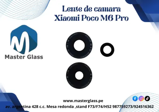 Lente de Cámara Xiaomi Poco M6 Pro