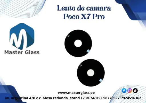 Lente de Cámara Xiaomi Poco X7 Pro