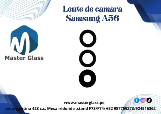 Lente de camara Samsung A56